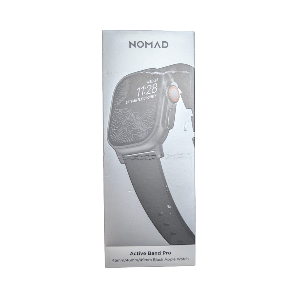 12-M Nomad  Black Leather Band Apple Watch 1-10, Ultra 1-2, & SE 44/45/49mm ⬇️